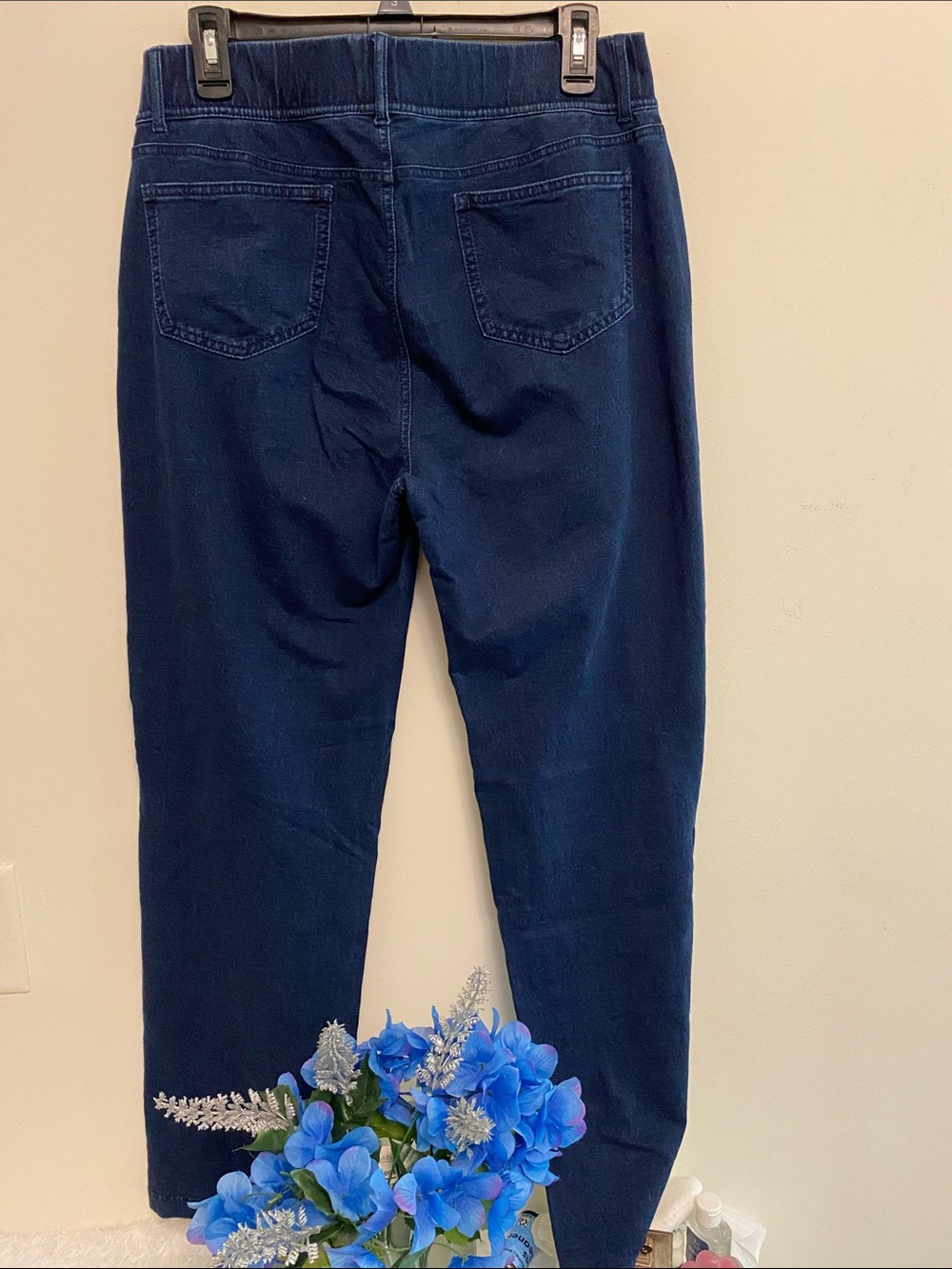Lands' End Dark Blue Pull-On  Pants - Picture 6 of 8